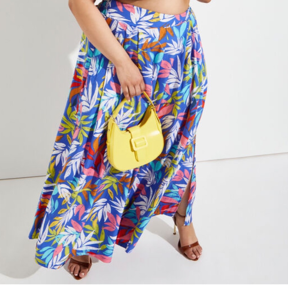 Ashley Stewart Multicolor Wide Leg Pants